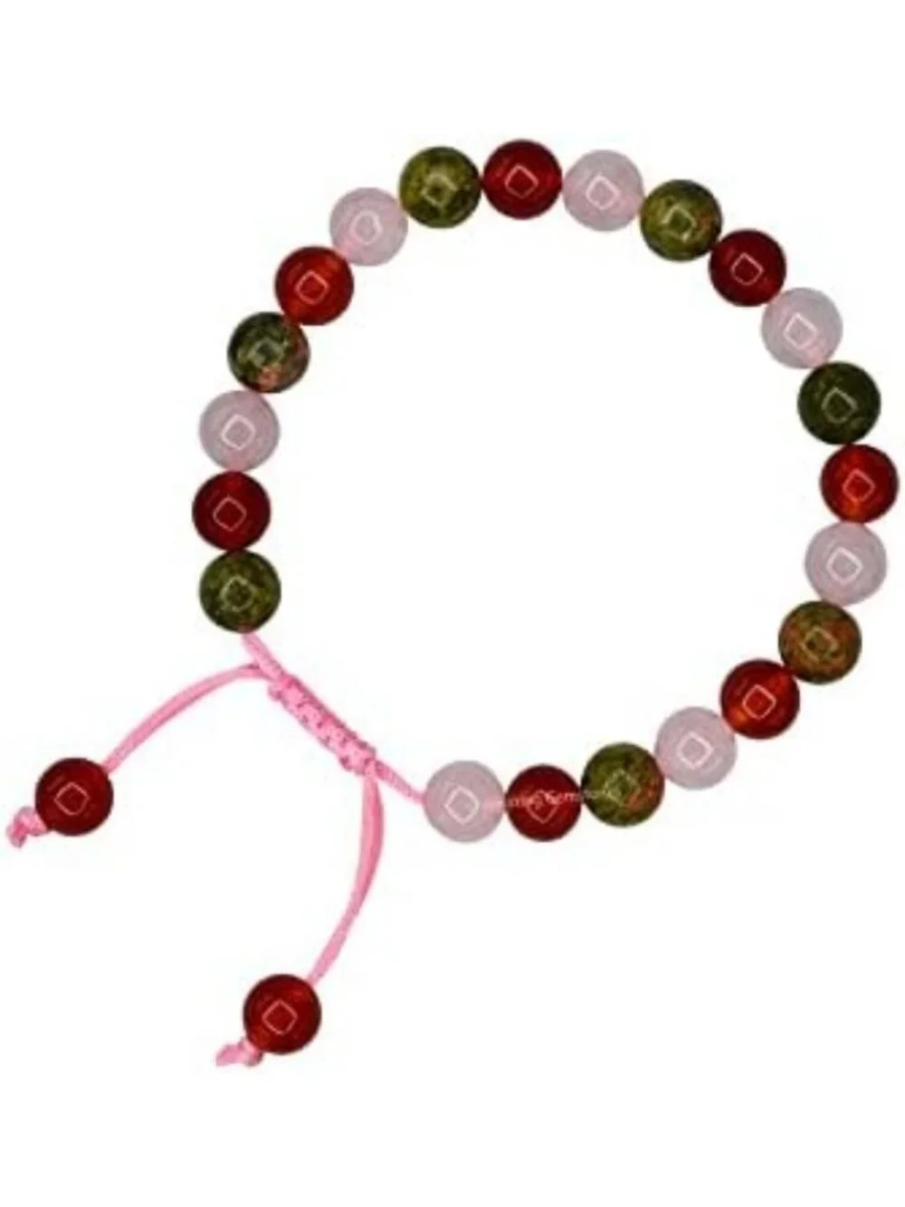 Fertility Gemstone Bracelet Set - Carnelian, Unakite, Rose Quartz for Luck